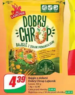 Dino Bajgle z ziołami prowansalskimi Lajkonik Dobry Chrup oferta