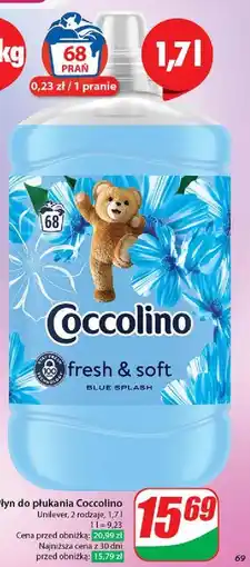 Dino Płyn do płukania blue splash Coccolino Fresh & Soft oferta
