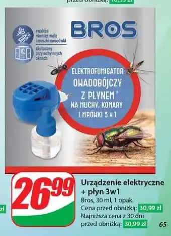 Dino Elektrofumigator urządzenie na komary z płynem Bros oferta