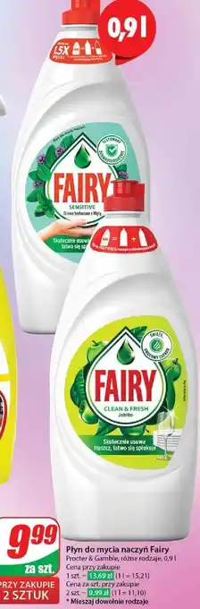 Dino Płyn do mycia naczyń apple Fairy oferta