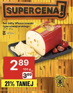 Delikatesy Centrum Ser żółty Włoszczowski typu szwajcarskiego Włoszczowa oferta