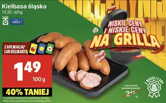 Delikatesy Centrum Kiełbasa śląska 100g MORLINY oferta