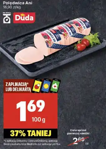 Delikatesy Centrum Polędwica Ani 100g Duda oferta