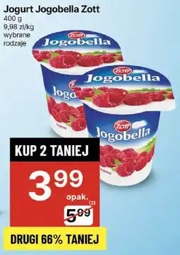 Delikatesy Centrum Jogurt Jogobella Zott 400g oferta