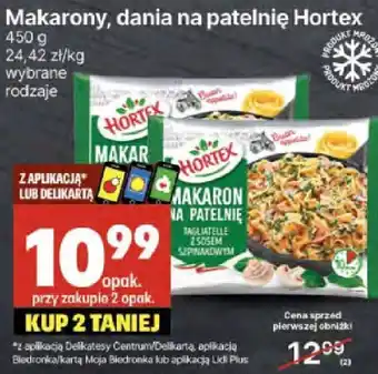 Delikatesy Centrum Makarony, dania na patelnię Hortex 450g oferta