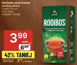 Delikatesy Centrum Herbatka ekspresowa rooibos Astra oferta