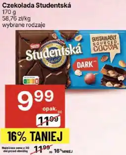 Delikatesy Centrum Czekolada Studentská Delikatesy Centrum oferta