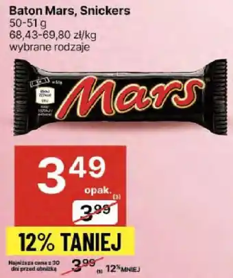 Delikatesy Centrum Baton Mars, Snickers Delikatesy Centrum oferta
