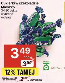 Delikatesy Centrum Cukierki w czekoladzie Mieszko oferta
