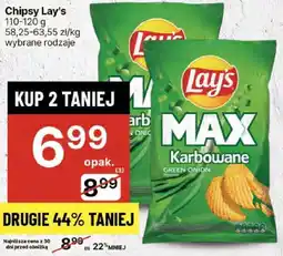 Delikatesy Centrum Chipsy Lay's Max Karbowane 140g oferta
