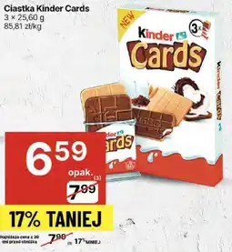 Delikatesy Centrum Ciastka Kinder Cards 3x25,6g oferta