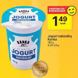 Delikatesy Centrum Jogurt naturalny Kanka 180 g oferta