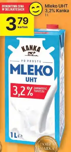 Delikatesy Centrum Mleko UHT 3,2% Kanka 1l oferta