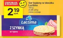 Delikatesy Centrum Ser topiony w bloku Lactima z szynką 100g oferta