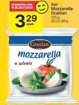 Delikatesy Centrum Ser Mozzarella Granlan 125g oferta