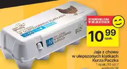 Delikatesy Centrum Jajka z chowu w ulepszonych klatkach Kurza Paczka 10 szt oferta