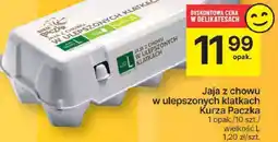 Delikatesy Centrum Jajka z chowu w ulepszonych klatkach Kurza Paczka 10 szt oferta