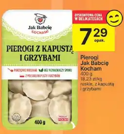 Delikatesy Centrum Pierogi z kapustą i grzybami Jak Babcię Kocham 400g oferta