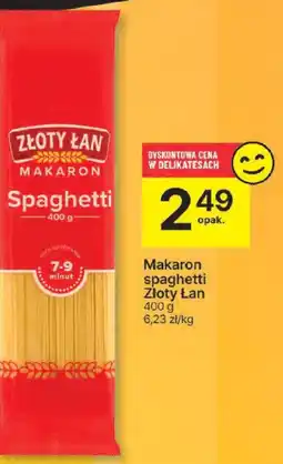Delikatesy Centrum Makaron spaghetti Złoty Łan 400g oferta