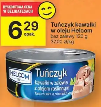 Delikatesy Centrum Tuńczyk kawałki w oleju Helcom 120g oferta