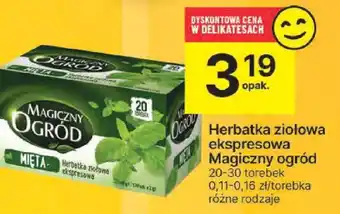 Delikatesy Centrum Herbatka ziołowa ekspresowa Magiczny Ogród 20-30 torebek oferta