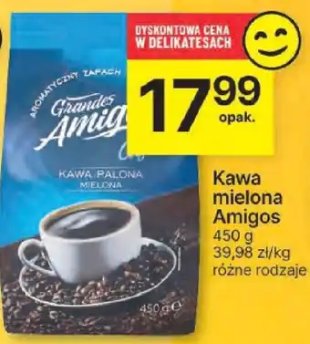 Delikatesy Centrum Kawa mielona Amigos 450g oferta