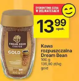 Delikatesy Centrum Kawa rozpuszczalna Dream Bean Gold 100g oferta