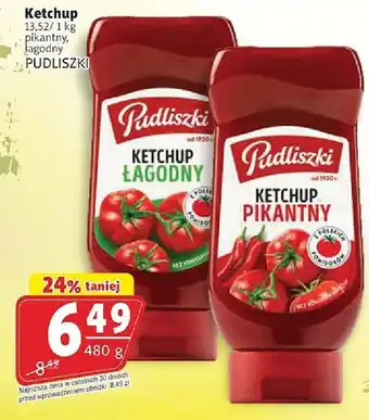 Prim Market Ketchup łagodny 480 g PUDLISZKI oferta