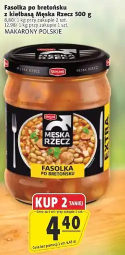 Prim Market Fasolka po bretońsku z kiełbasą Męska Rzecz 500 g oferta
