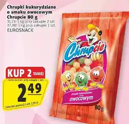 Prim Market Chrupki kukurydziane o smaku owocowym Chrupcie 80g EUROSNACK oferta