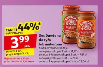 Auchan Sos pomidorowy ze śmietaną Dawtona oferta