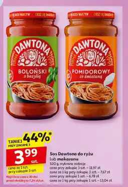 Auchan Sos pomidorowy ze śmietaną Dawtona oferta