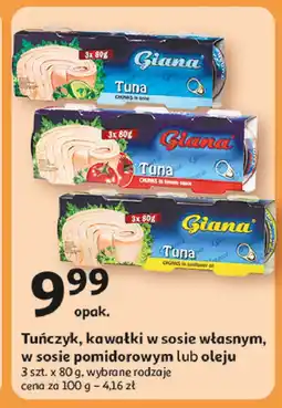 Auchan Tuńczyk kawałki w oleju Giana oferta
