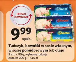 Auchan Tuńczyk kawałki w oleju Giana oferta