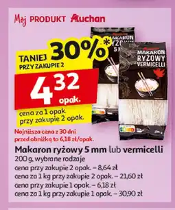 Auchan Makaron ryżowy vermicelli Auchan oferta