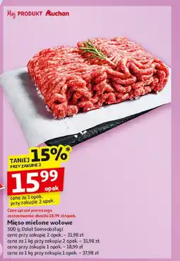Auchan Mięso mielone wołowe Auchan oferta