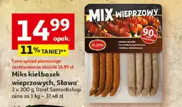 Auchan Mix kiełbasek wieprzowych Sława oferta