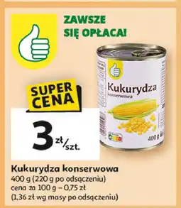 Auchan Kukurydza konserwowa Podniesiony kciuk oferta