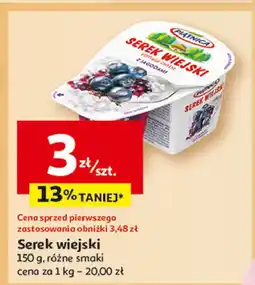 Auchan Serek wiejski z jagodami Piątnica serek wiejski oferta