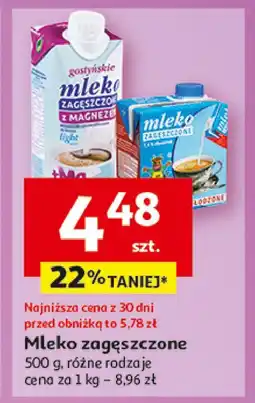 Auchan Mleko zagęszczone niesłodzone Gostyń oferta