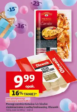 Auchan Kiszka ziemniaczana z suchą krakowską Olewnik oferta