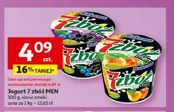 Auchan Jogurt brzoskwinia-gruszka Bakoma 7 zbóż men oferta