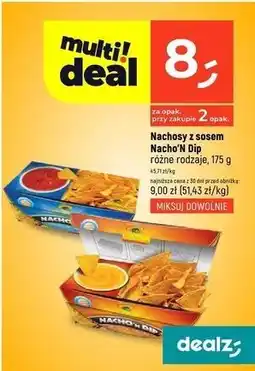 Dealz Chipsy nacho + dip El Sabor oferta