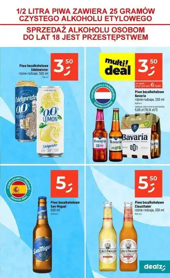 Dealz Piwo San Miguel 0.0 % oferta