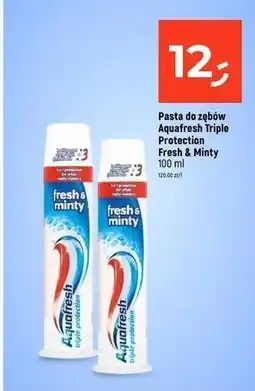 Dealz Pasta do zębów fresh & minty Aquafresh Triple Protection oferta