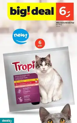 Dealz Karma dla kota drób + wołowina ryba Tropi oferta