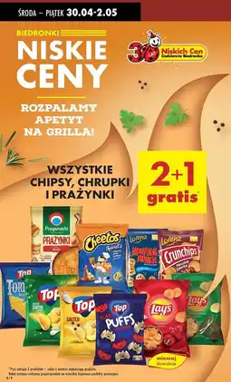 Biedronka Prażynki scary puffs ketchup Top Snackers oferta