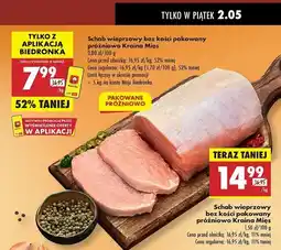 Biedronka Schab wieprzowy bez kości Kraina Mięs oferta