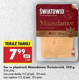 Biedronka Ser maasdamer dojrzewający Światowid oferta
