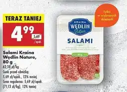 Biedronka Salami Kraina Wędlin Nature oferta